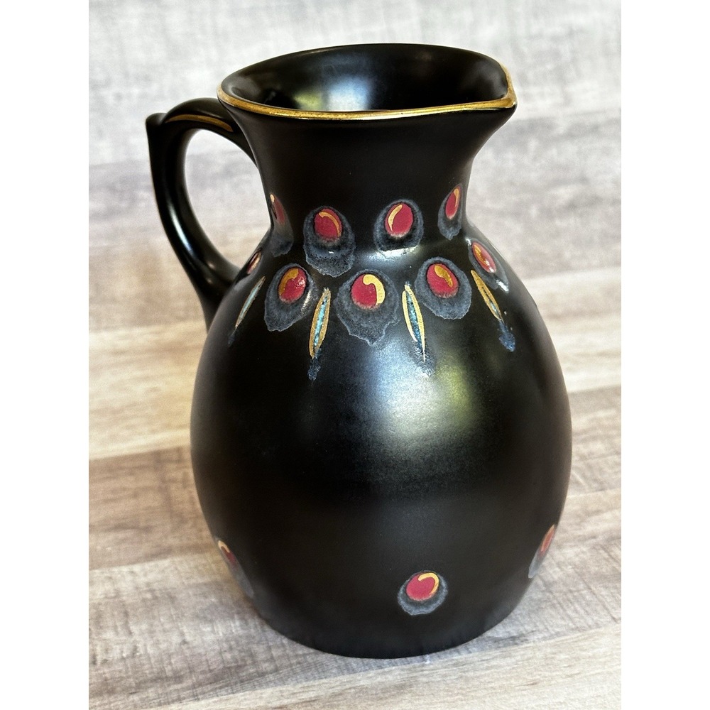 Vintage Gouda Holland Zwaro Pottery Miniature Pitcher 3375 Rare Piece